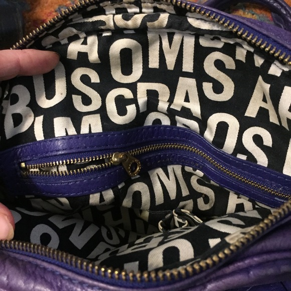 Marc by Marc Jacobs Purple Leather Bowler Handbag - Picture 10 of 10